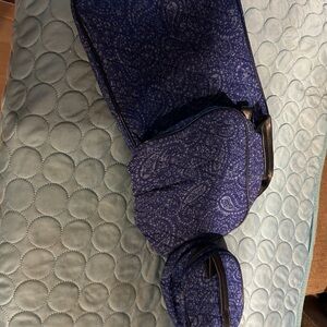 Blue Paisley Travel Bag Set